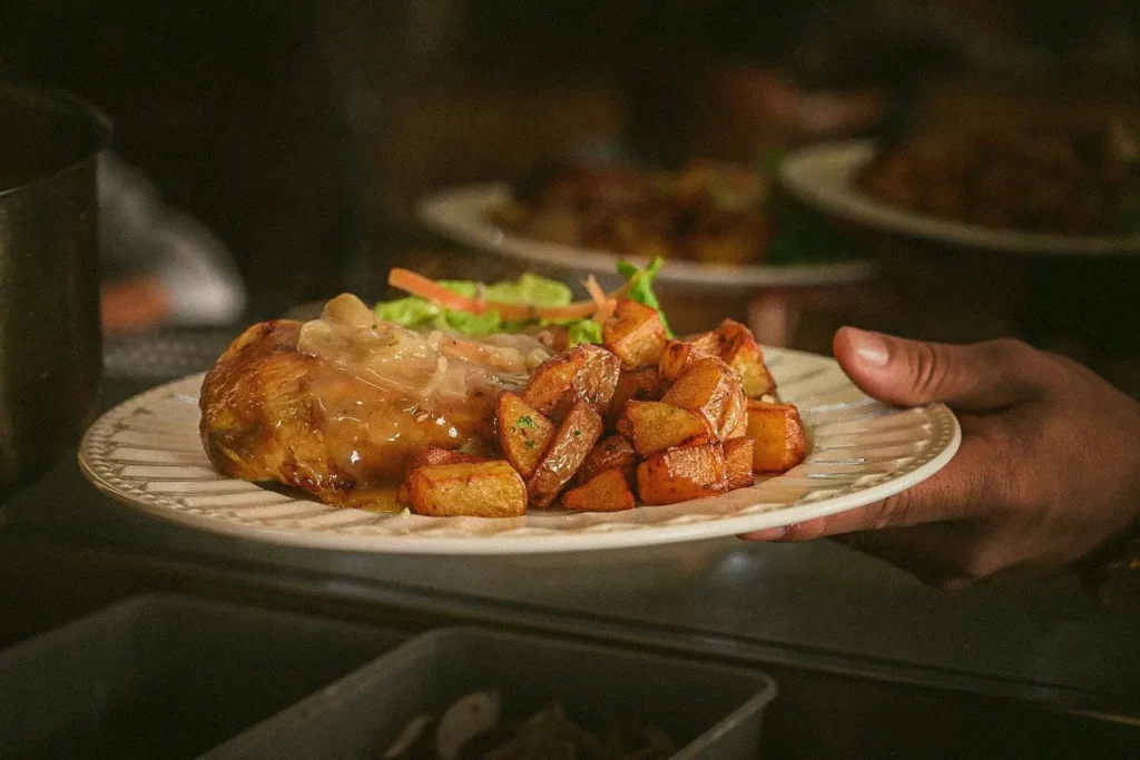 Volaille et pommes de terre — Café des Sports, La Rochefoucauld